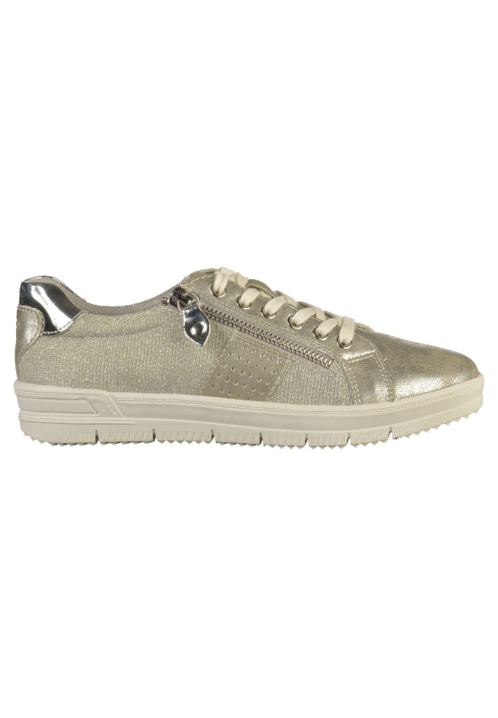 Tamaris Sneaker Lederimitat Silber - surf4shoes