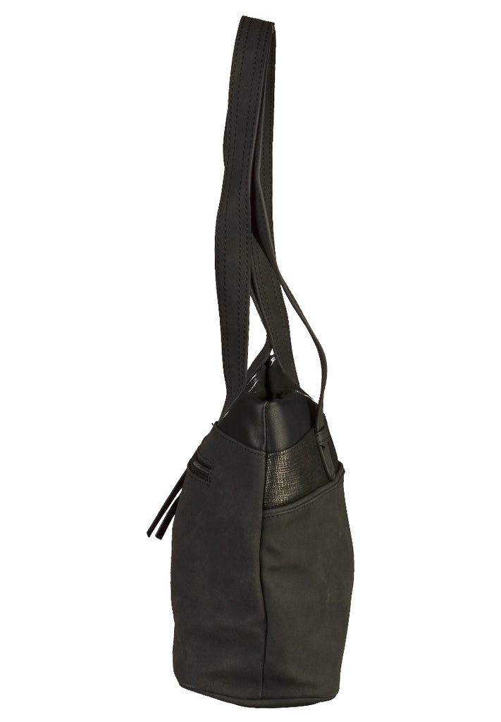 Tamaris Taschen Lederimitat Schwarz - surf4shoes
