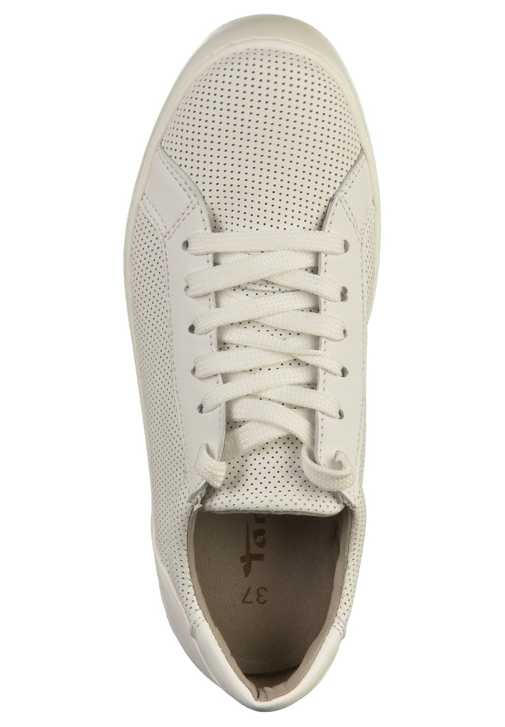 Tamaris Sneaker Leder Weiß - surf4shoes