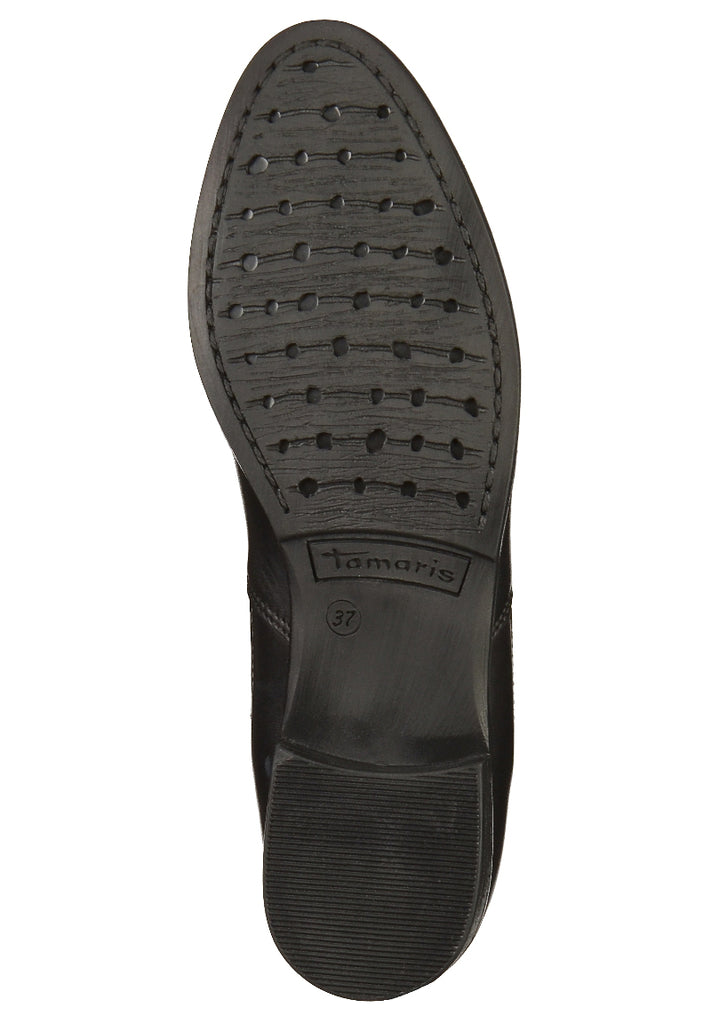 Tamaris Stiefelette Leder Schwarz - surf4shoes