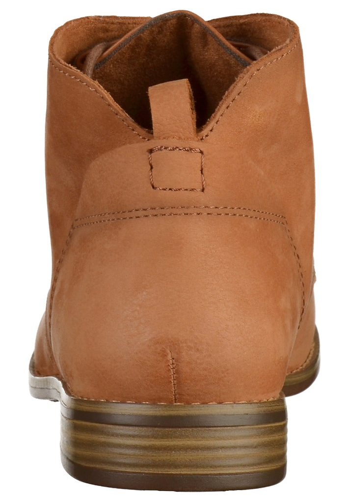 Tamaris Stiefelette Nubukleder Braun - surf4shoes