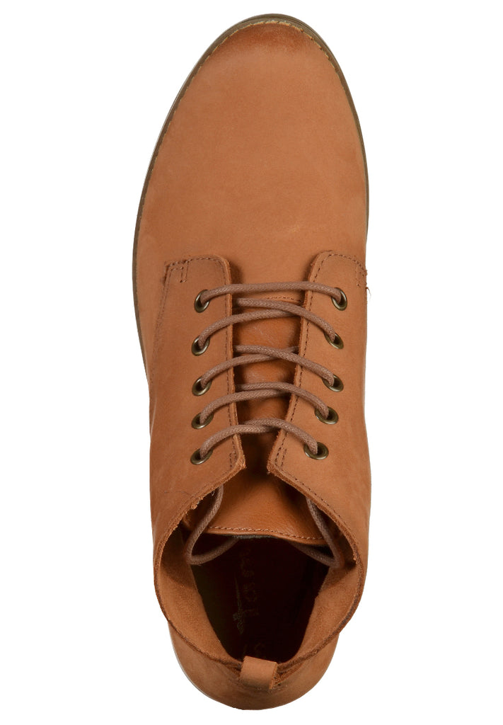 Tamaris Stiefelette Nubukleder Braun - surf4shoes