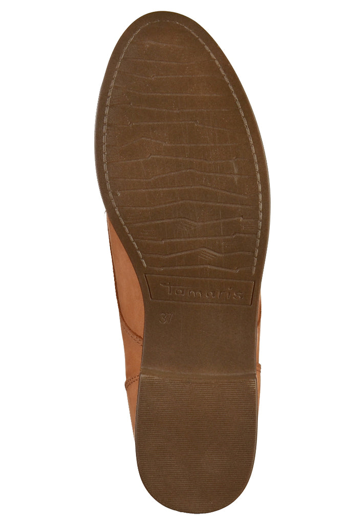 Tamaris Stiefelette Nubukleder Braun - surf4shoes
