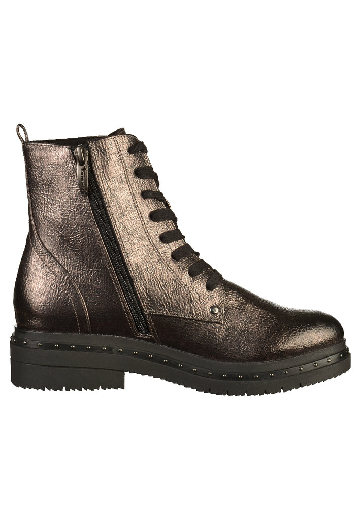 Tamaris Stiefelette Lederimitat Platinum - surf4shoes