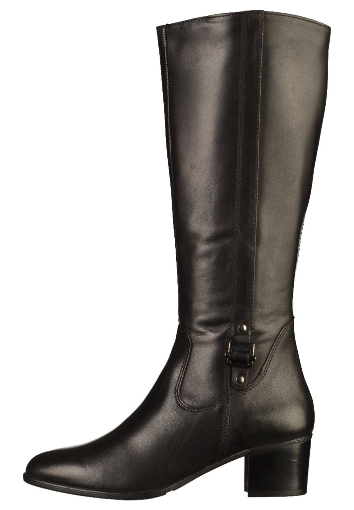 Tamaris Stiefel Leder Schwarz - surf4shoes