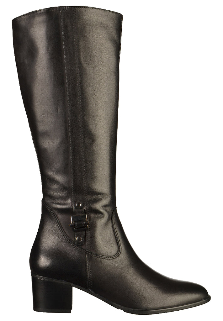 Tamaris Stiefel Leder Schwarz - surf4shoes