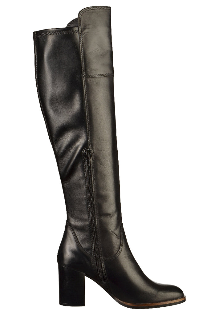 Tamaris Stiefel Leder Schwarz - surf4shoes