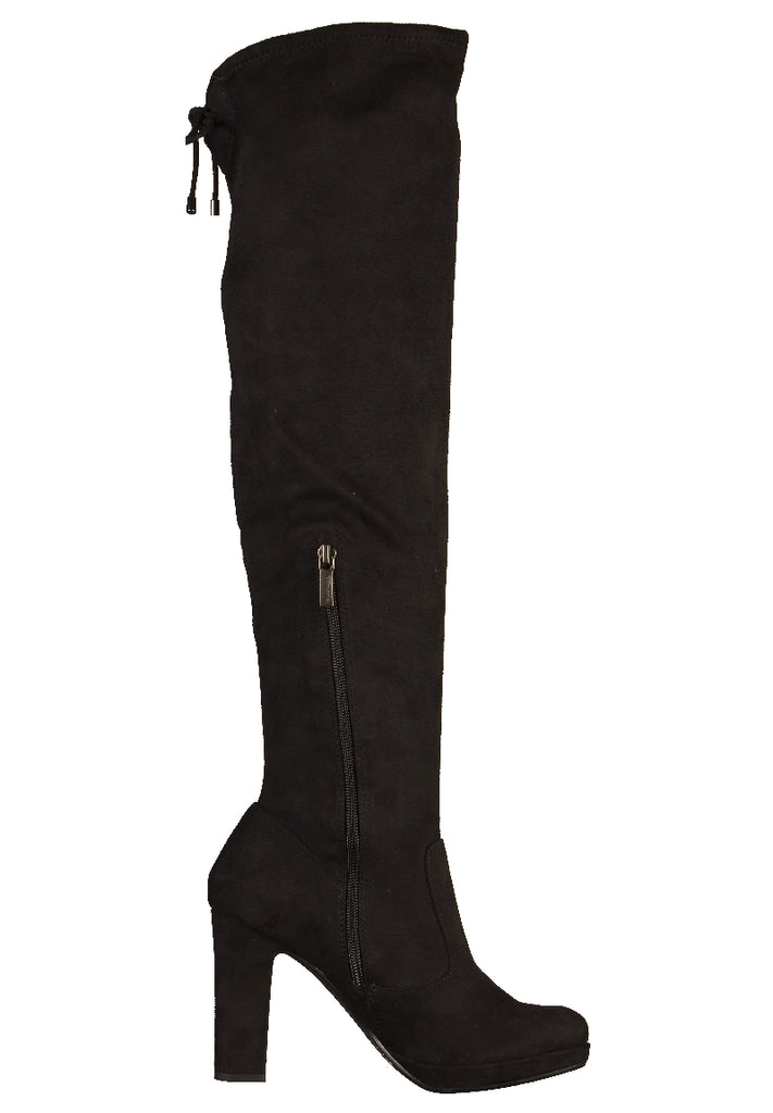 Tamaris Stiefel Lederimitat Schwarz - surf4shoes