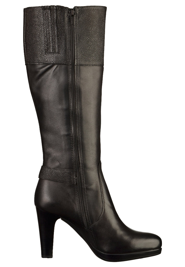 Tamaris Stiefel Leder Schwarz - surf4shoes