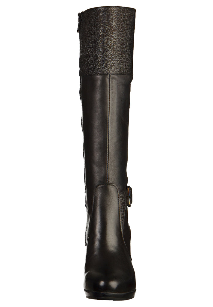 Tamaris Stiefel Leder Schwarz - surf4shoes