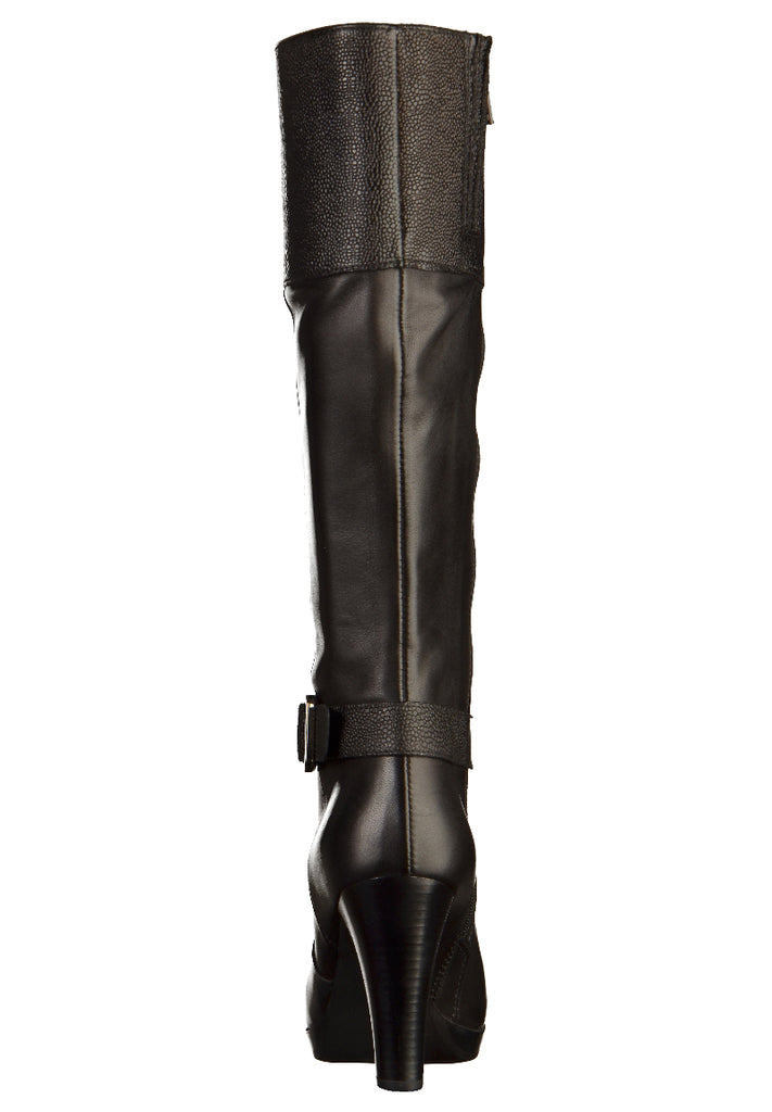 Tamaris Stiefel Leder Schwarz - surf4shoes