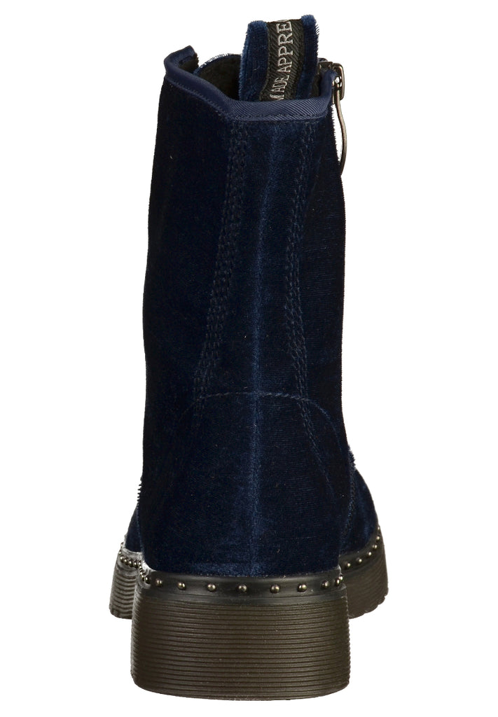 Tamaris Stiefelette Samt Navy - surf4shoes