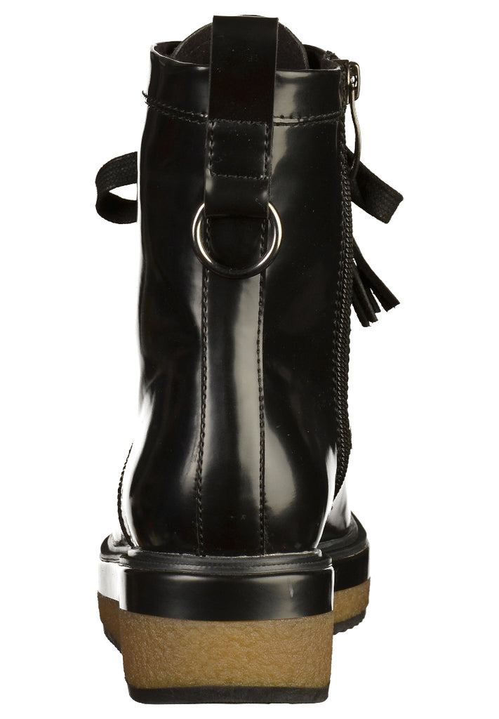 Tamaris Stiefelette Lederimitat Schwarz - surf4shoes