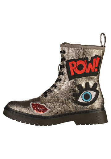 Tamaris Stiefelette Lederimitat Pewter - surf4shoes