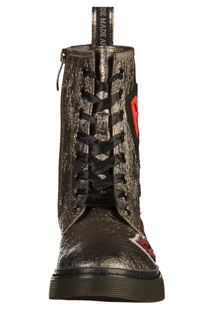 Tamaris Stiefelette Lederimitat Pewter - surf4shoes