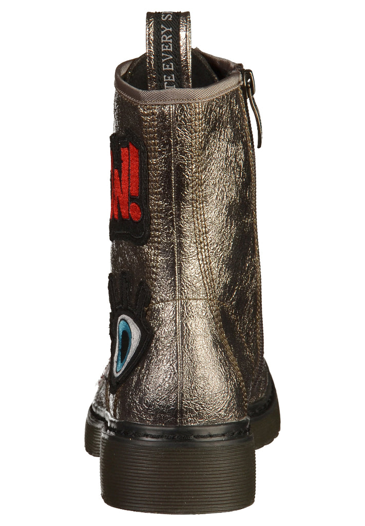 Tamaris Stiefelette Lederimitat Pewter - surf4shoes