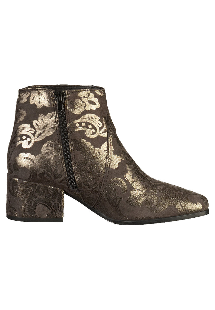 Tamaris Stiefelette Leder Anthrazit/Gold - surf4shoes