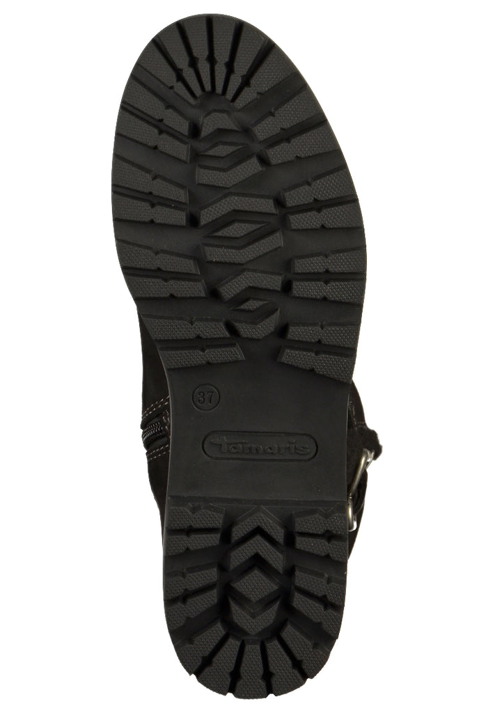 Tamaris Stiefel Leder/Textil Schwarz - surf4shoes