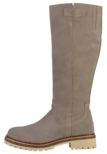 Tamaris Stiefel Veloursleder Grau - surf4shoes