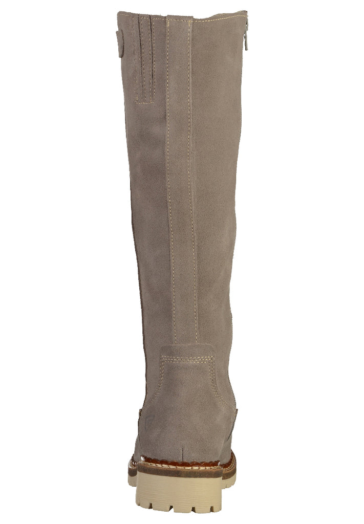 Tamaris Stiefel Veloursleder Grau - surf4shoes