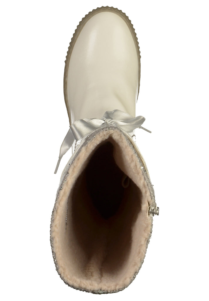 Tamaris Stiefel Lederimitat Weiß - surf4shoes