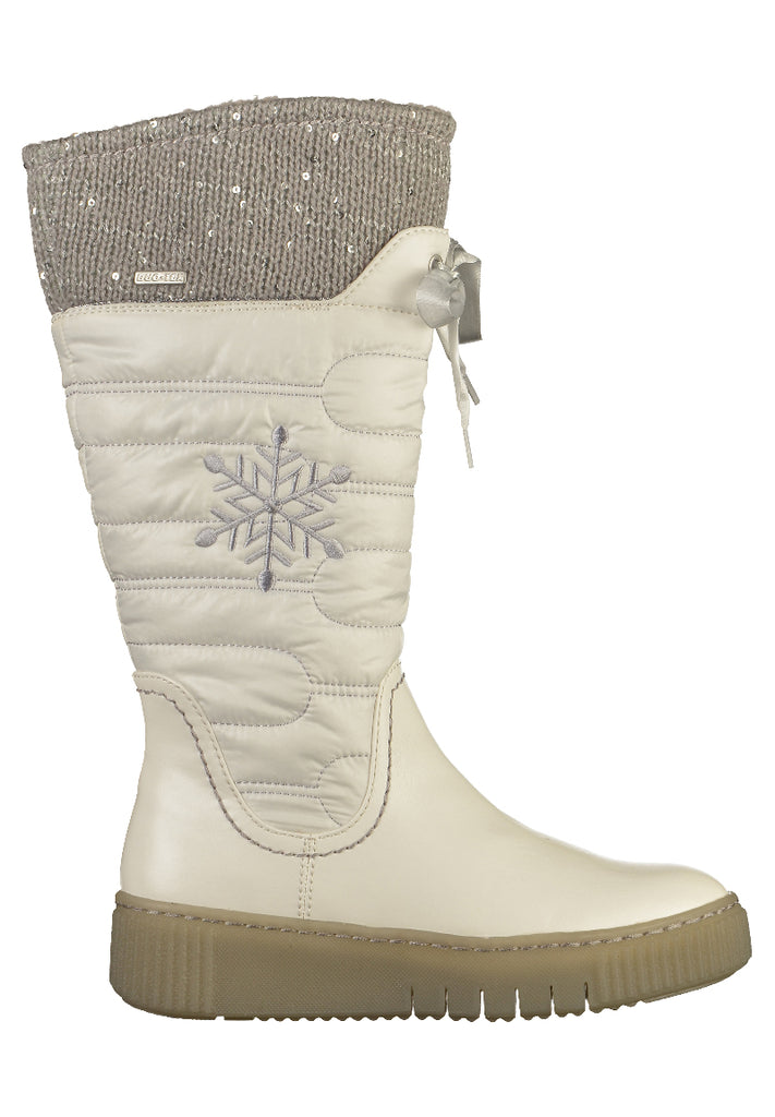 Tamaris Stiefel Lederimitat Weiß - surf4shoes