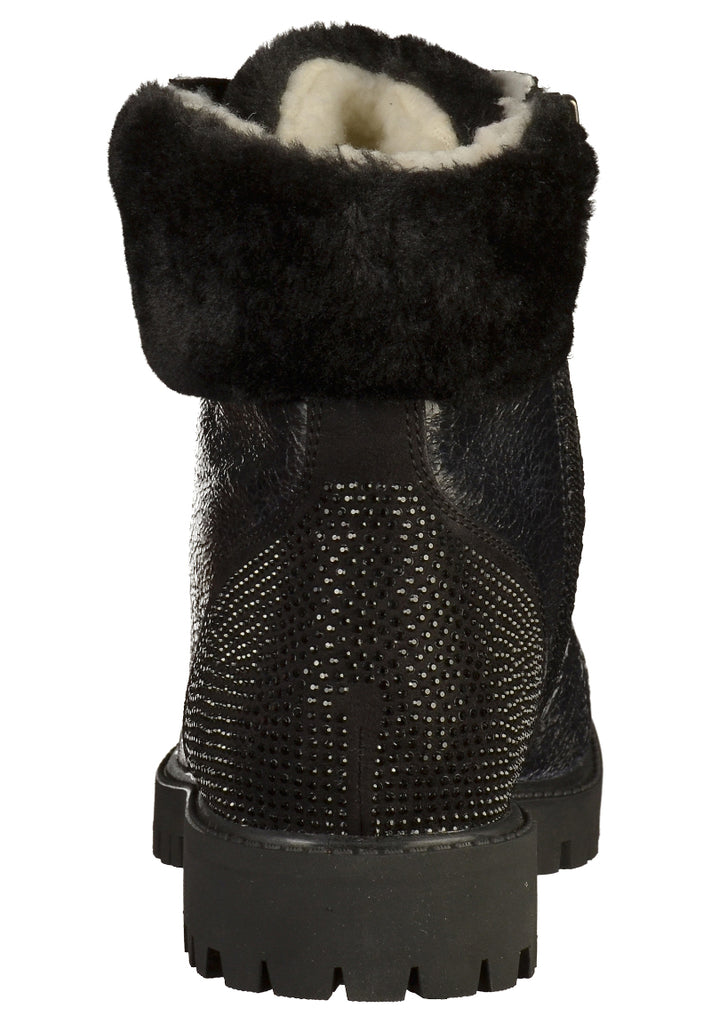 Tamaris Stiefelette Lederimitat Schwarz - surf4shoes