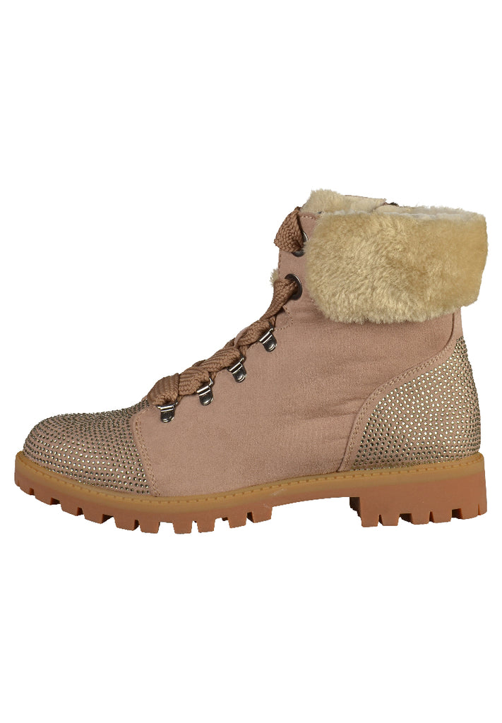 Tamaris Stiefelette Lederimitat Truffle - surf4shoes