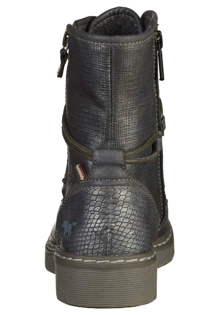 Mustang Stiefelette Lederimitat Navy - surf4shoes