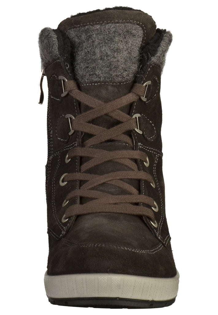 ara Stiefelette Veloursleder Braun/Grau - surf4shoes