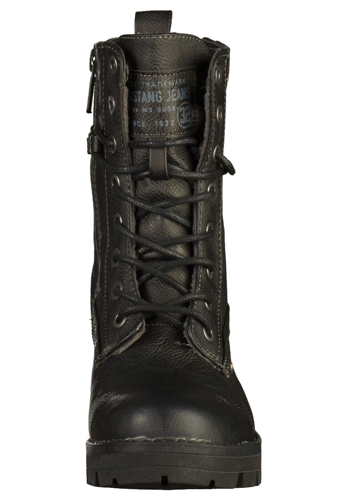 Mustang Stiefelette Lederimitat Navy - surf4shoes