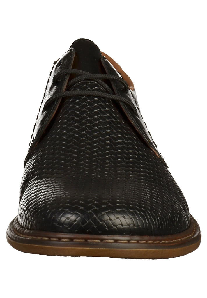 Rieker Halbschuhe Lederimitat Schwarz - surf4shoes