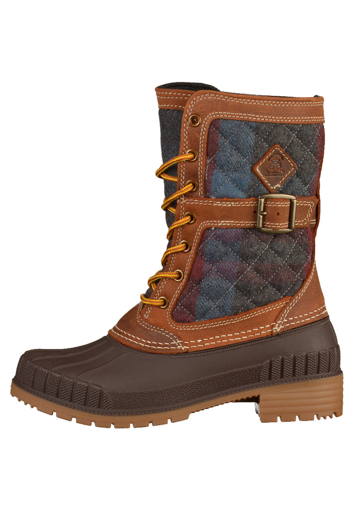 Kamik Stiefel Lederimitat Dunkelbraun - surf4shoes