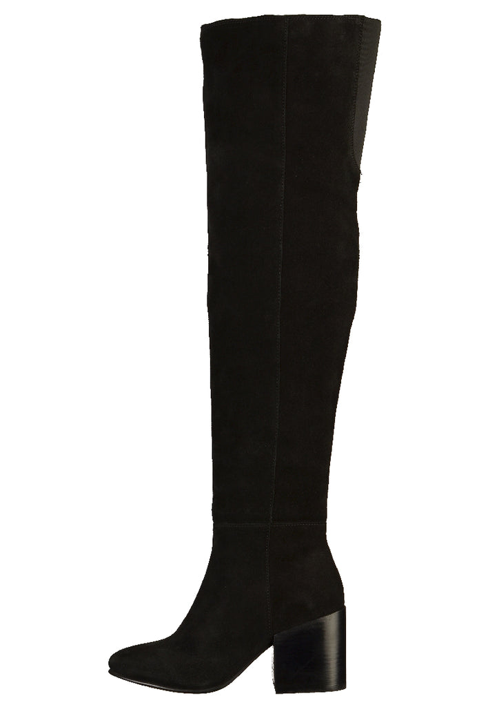 Bronx Stiefel Veloursleder Schwarz - surf4shoes