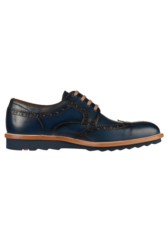 Lloyd Halbschuhe Leder Blau - surf4shoes