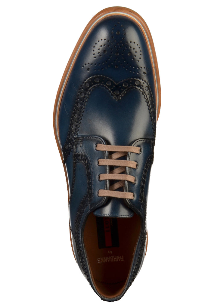 Lloyd Halbschuhe Leder Blau - surf4shoes