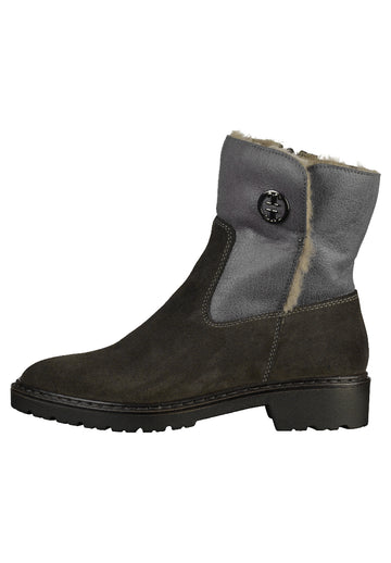 Jenny Stiefelette Veloursleder Fumo/Graphit - surf4shoes