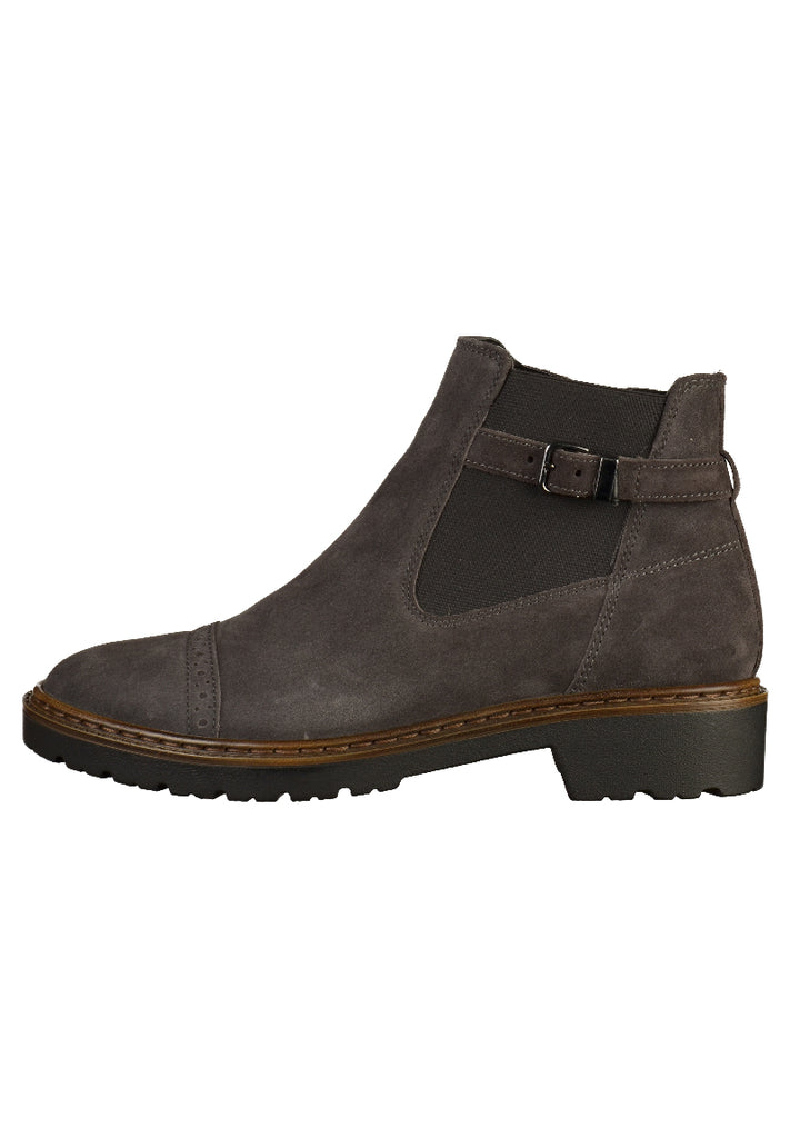 Jenny Stiefelette Veloursleder Grau - surf4shoes