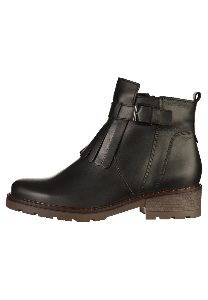 Jenny Stiefelette Glattleder Schwarz - surf4shoes