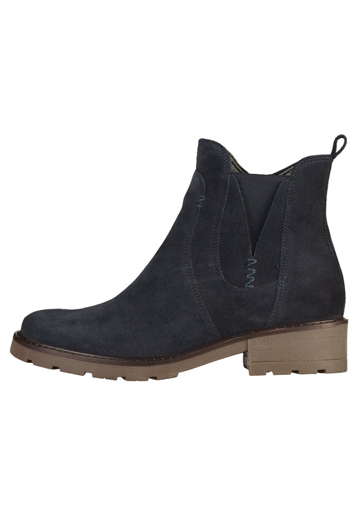 Jenny Stiefelette Veloursleder Ozean - surf4shoes
