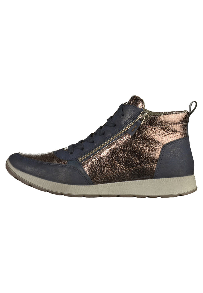 Jenny Sneaker Lederimitat Blau - surf4shoes