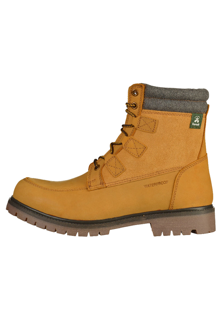 Kamik Stiefelette Leder Gelb - surf4shoes