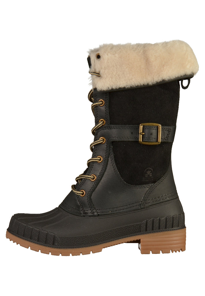 Kamik Stiefel Leder Schwarz - surf4shoes