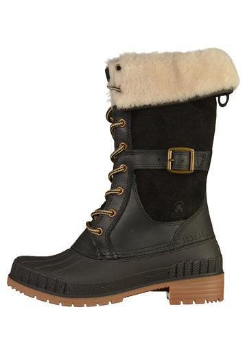 Kamik Stiefel Leder Schwarz - surf4shoes