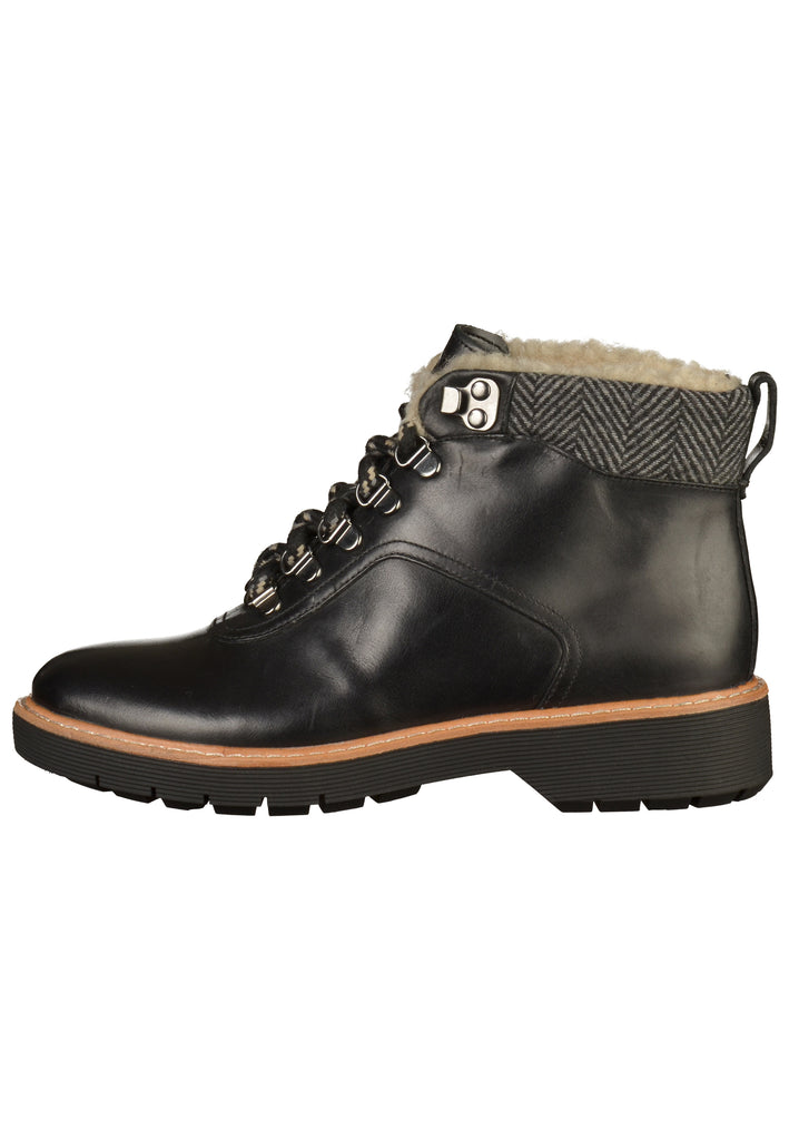 Clarks Stiefelette Leder Schwarz - surf4shoes