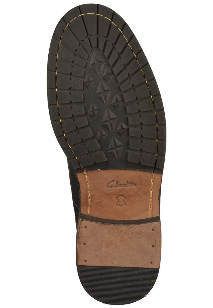 Clarks Stiefelette Leder Schwarz - surf4shoes