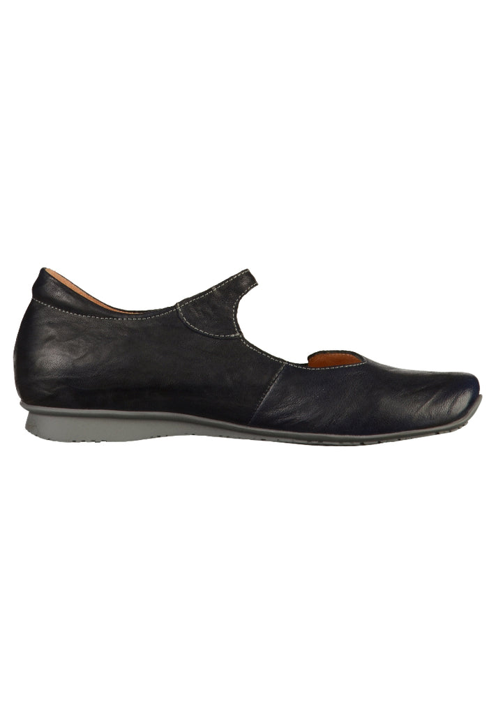 Think! Ballerinas Leder Navy - surf4shoes