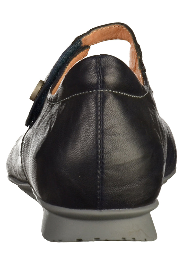 Think! Ballerinas Leder Navy - surf4shoes