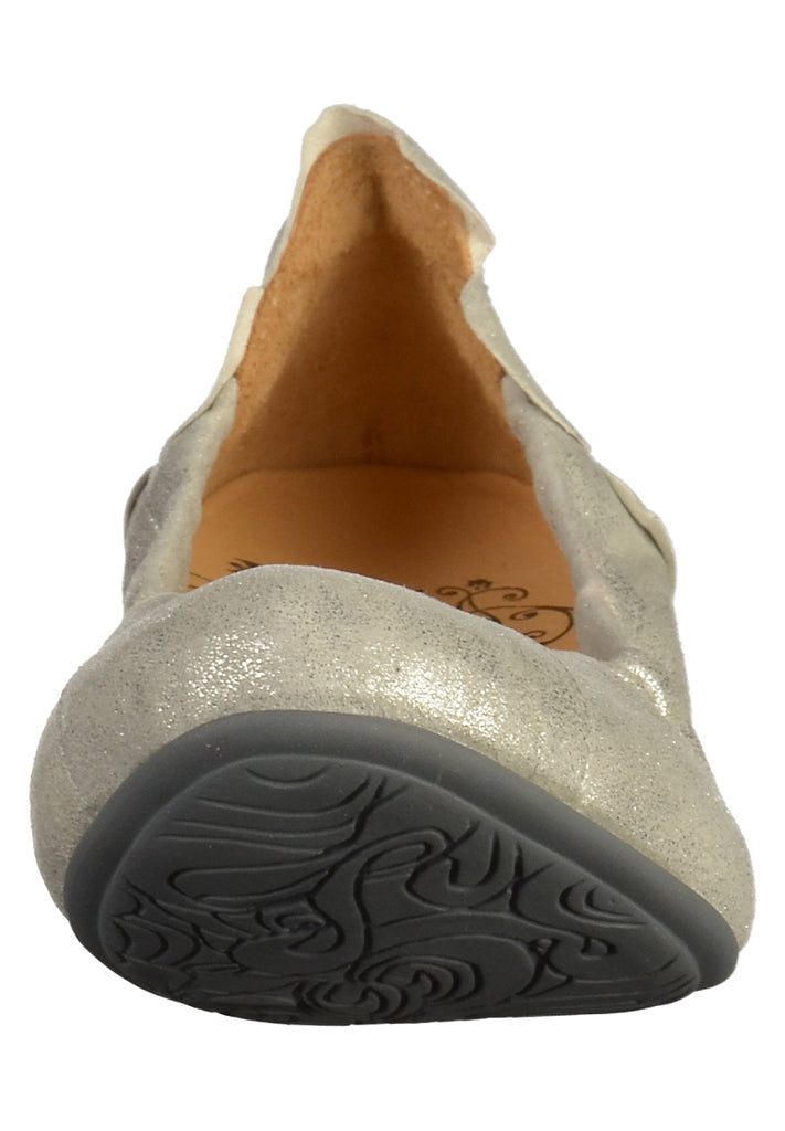 Think! Ballerinas Leder Silber - surf4shoes
