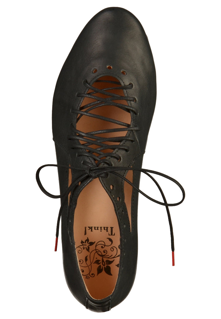 Think! Halbschuhe Leder Schwarz - surf4shoes